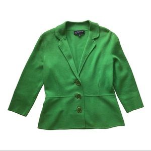 Jones New York Signature Green Sweater Jacket Sz S